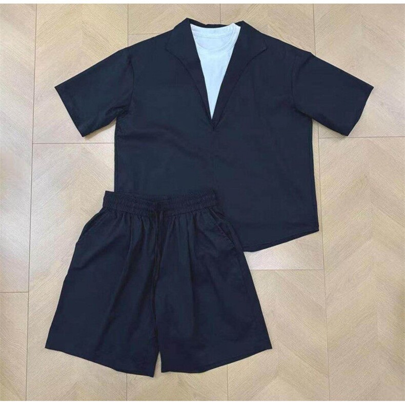 网图！老钱风莱赛尔贵气松弛感百搭时尚套装-EX50924-特批60，男装休闲套装，电商A061