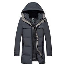 B2176钱塘2020-3冬季继续90白鸭绒连帽羽绒服男装羽绒服P270，男装羽绒服，钱塘207-3