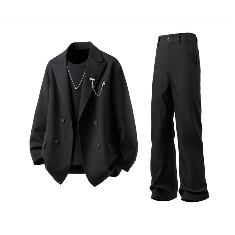 1西服胸针96%聚酯纤维4%氨纶M-5XL大码XF78145P85西裤XF78151P45,男装西服,星座227-7