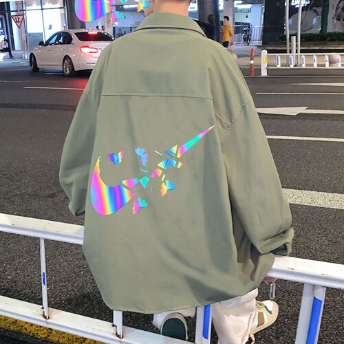 春季长袖衬衫男宽松港风衬衣男外套男CSCS270-P40，男装衬衫，电商B371