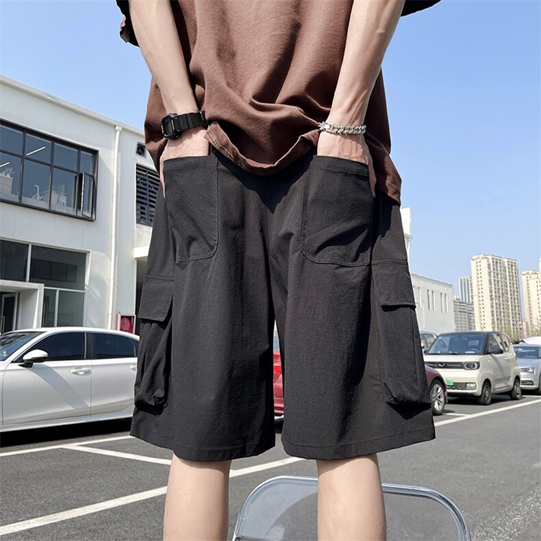 夏装短裤男潮牌工装短裤宽松休闲潮流外穿百搭韩版五分裤D284/P40,男装牛仔裤,星座506