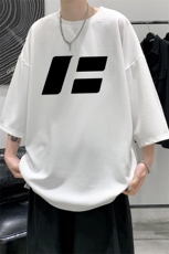冰丝七分袖t恤男大码五分袖男短袖男中袖Q11435-P30，男装T恤，电商A040