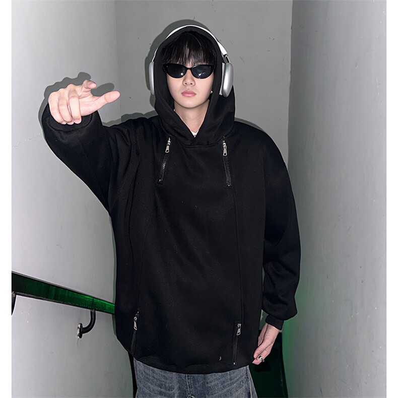 视频图-潮牌设计感连帽卫衣男宽松情侣上衣8082-P48,男装卫衣,电商B380（原B361）
