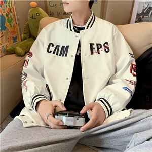 棒球服男潮牌春秋宽松外套秋季韩版潮流休闲夹克上衣 W5841-P67图片