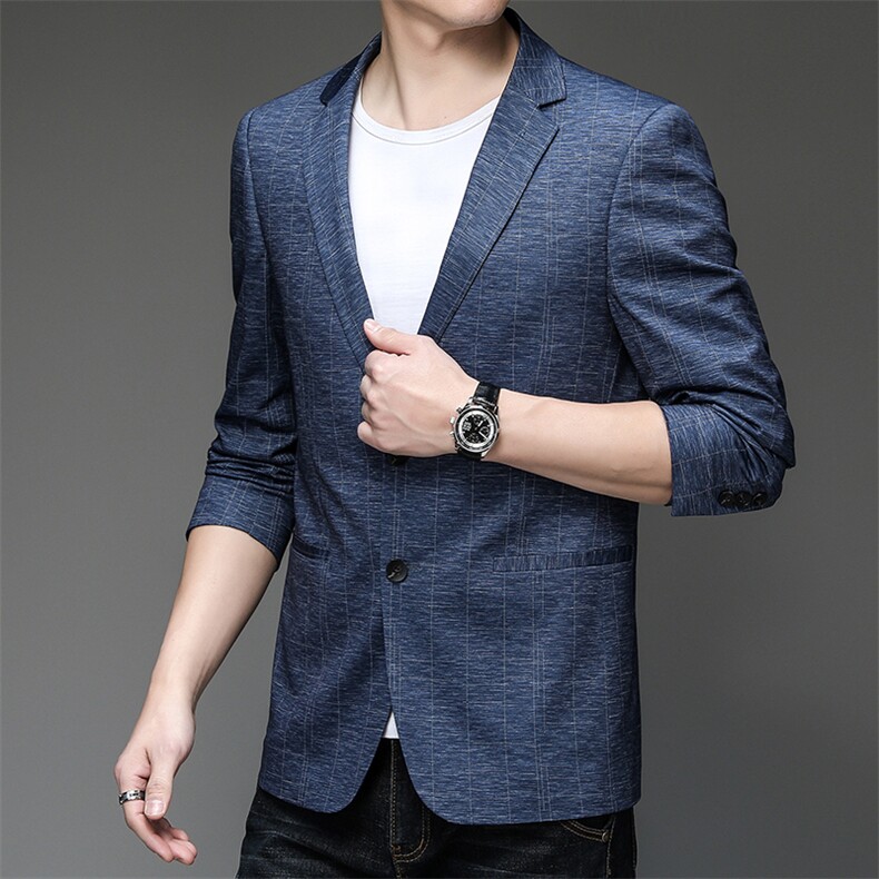 X5509钱塘2020-2中青年时尚休闲简约百搭合身秋季西装外套P150,男装西服,钱塘207-2