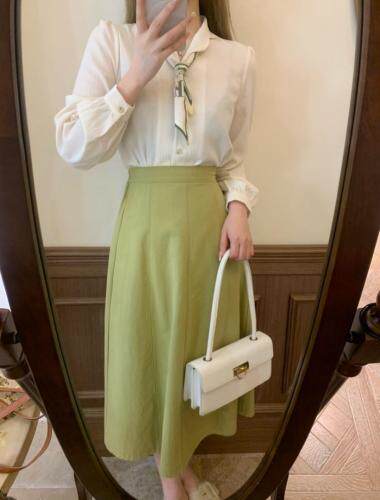 法式花瓣领衬衫现货，女装衬衫，独屿