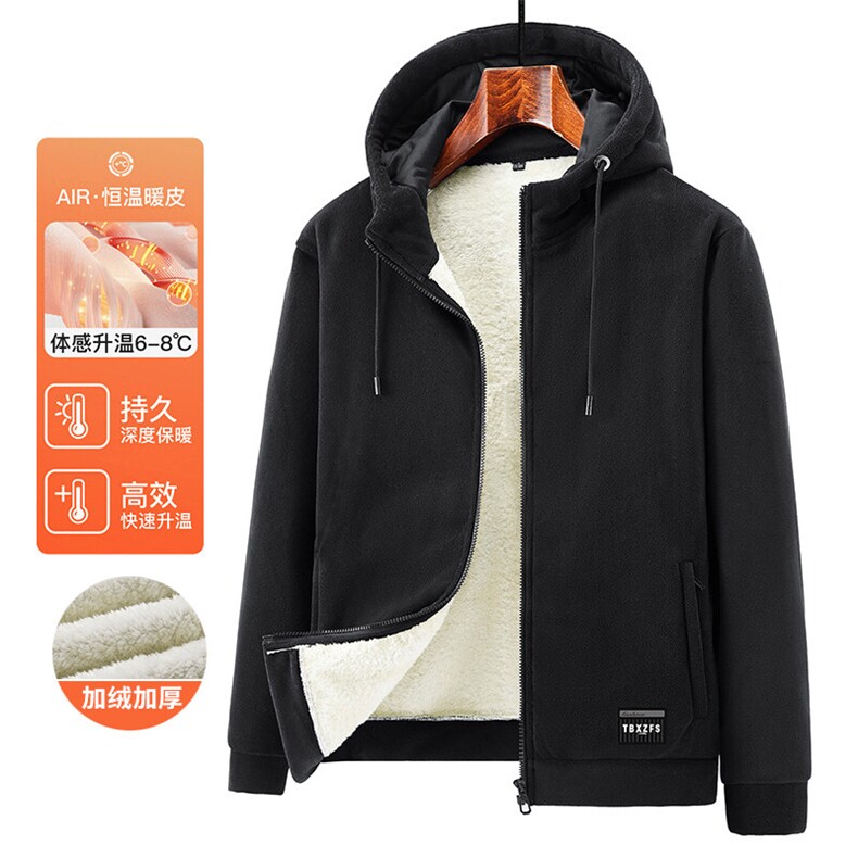 主推款：时尚潮牌连帽加绒加厚超重卫衣二开外套户外运动流行潮品,女装短外套,星座210-5(原414-2)