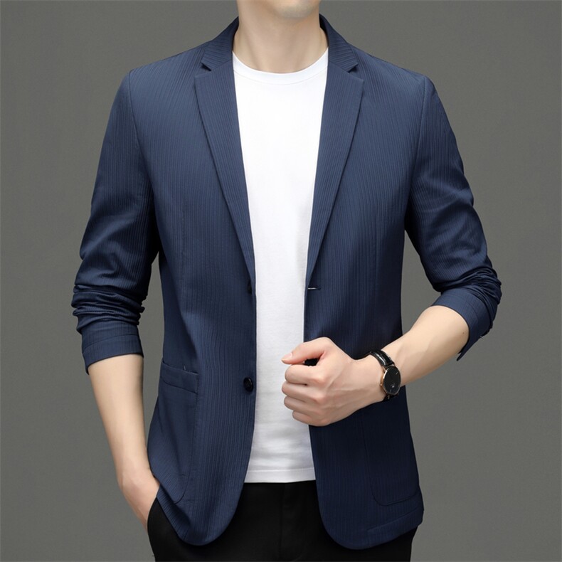 BEA33620钱塘2020-2春秋薄款商务休闲简约中青年男士西服外套P175,男装西服,钱塘207-2