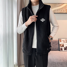 2024冬季加厚羊羔毛立领棉马甲背心外套男M505-p110控165，男装背心/马甲，电商D303