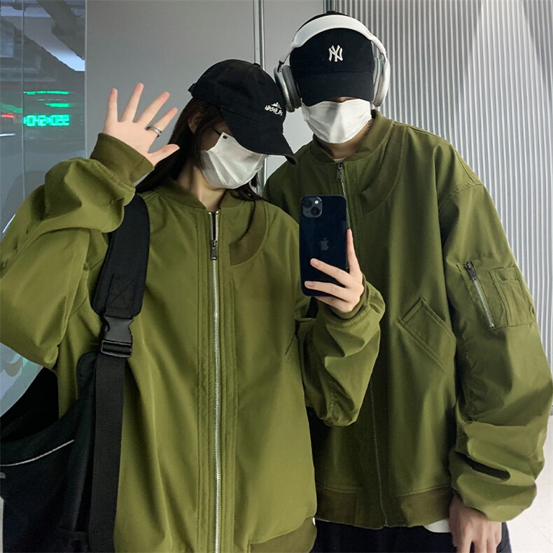 2026秋季美潮工装夹克情侣设计感棒球服外套2366特P69图片
