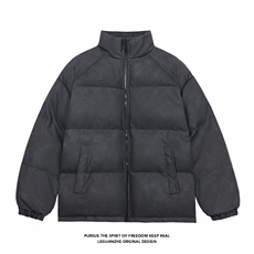 2025冬季新款白底现货1W件脏脏色皮棉衣M-5XHM24975-特P80，男装棉衣，电商A022