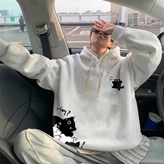 连帽卫衣男大码胖子帽衫大号运动服WY2462-P35，男装卫衣，电商A040