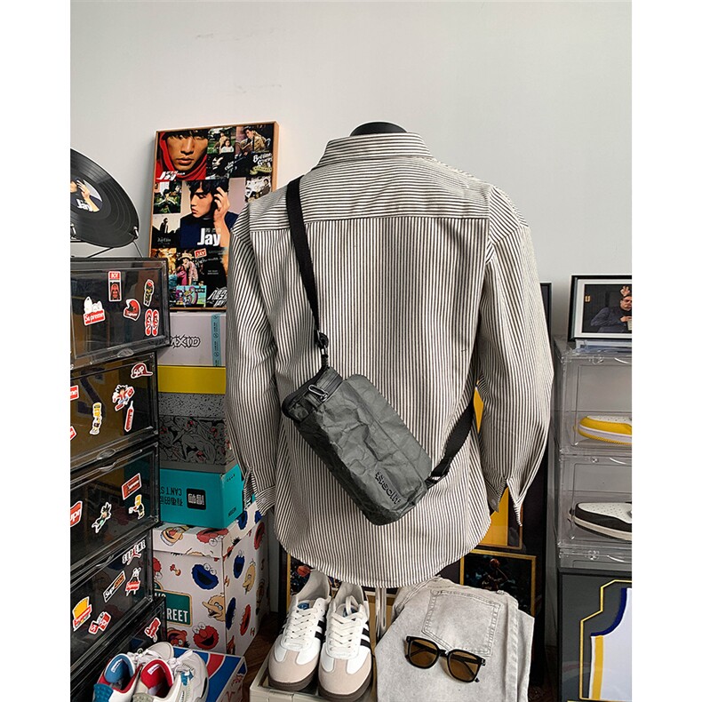 高品质牛仔条纹衬衫潮牌长袖衬衣潮流宽松休闲外套CS017-P30,男装衬衫,星座301C-5