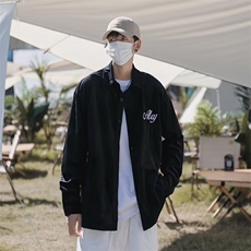雅痞长袖衬衫男高级感春秋日系复古高中生潮牌衬衣外套CY513-P39，男装衬衫，星座412
