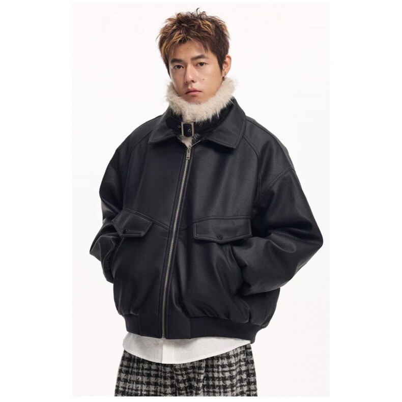 1506/QTQM900/P115新款冬季棉服棉衣男生加厚保暖潮牌帅气外套图片