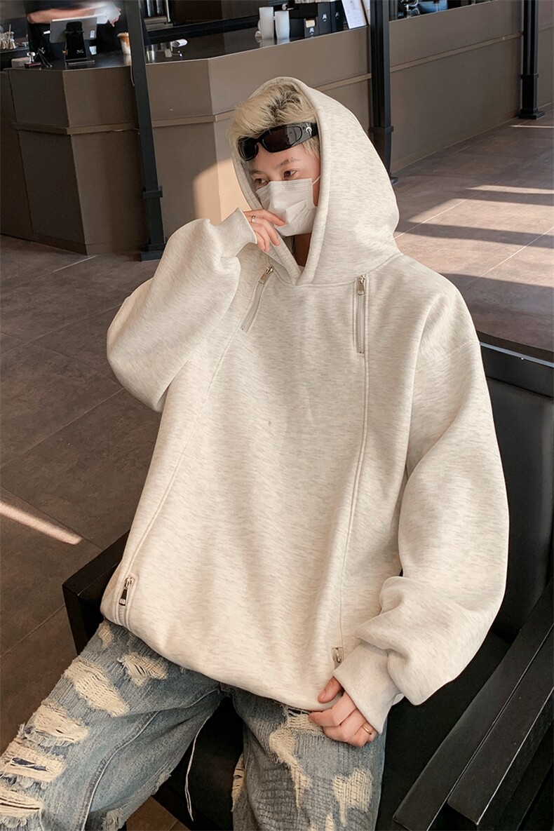 得物二开卫衣重磅华棉光板连帽卫衣B386-DB52-批48,男装卫衣,电商B386