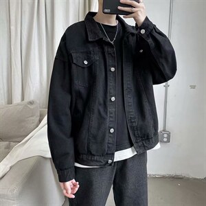 春秋新款牛仔外套男韩版宽松学生潮牌百搭bf工装夹克JK094-p60,男装工装外套,星座1008-2