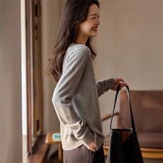 2025年秋季时尚百搭通勤简约休闲开衫，女装羊绒衫，绒歆坊