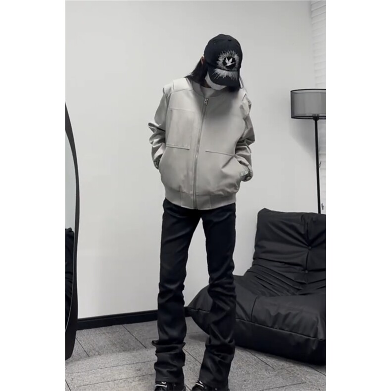 切片GOSNACE秋季短款夹克潮棒球服外套DY195-P80,男装夹克,星座1213