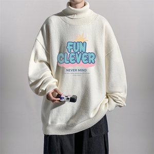8XL高领毛衣男大码胖子堆堆领打底羊毛衫 GM45377-P45加绒款-P65图片