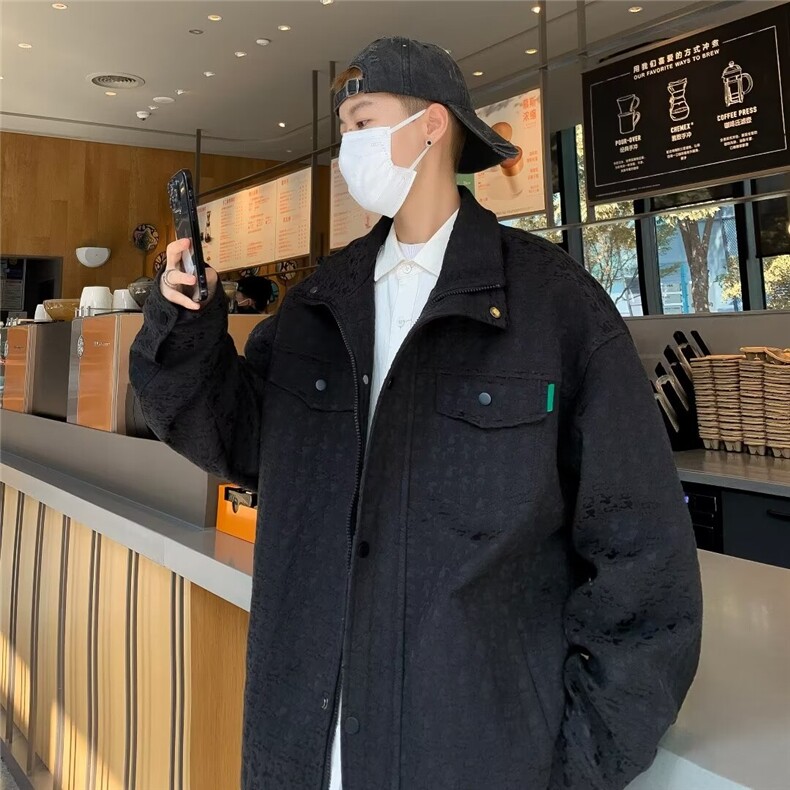 法式高级感外套男春秋款美式高街潮牌炸街小众WM9290-P115,女装短外套,星座1109-3