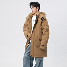 自家图有视频中长款棉服连帽登山情侣聚热保暖工装棉衣M2573p110，男装棉衣，电商D315