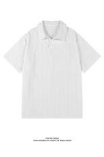 老钱风polo衫X7084-TP2548夏季新款休闲麦穗纹透气翻领短袖，男装T恤，电商A102