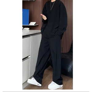 网图新款假两件POLO衬衫套装男休闲风痞帅垂感老钱风YY2511-P68图片