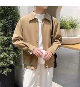 轻熟风外套男款秋季高级感翻领男装上衣2024新款行政夹克 F03图片