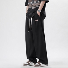 新款纯色男长裤休闲裤时尚直筒百搭宽松型夏季潮运动裤K6310-P34，男装休闲裤，星座512-2