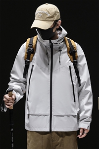 山系户外登山2025秋季新款立体连帽冲锋衣夹克外套男士Q5575-P65图片
