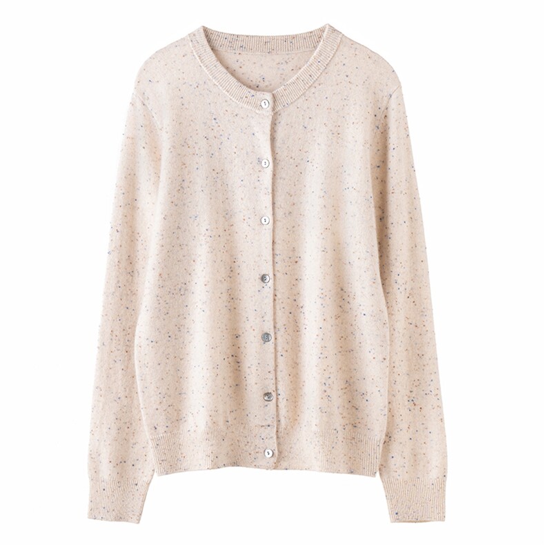 2025年秋季新款圆领平面针织羊绒上衣时尚休闲通勤，女装羊绒衫，濮尚羊绒