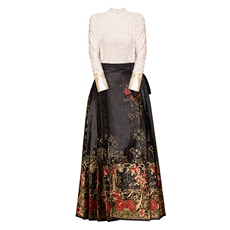 芷墨新款复古新中式春季通勤套装显瘦改良设计感衬衫马面裙两件套，女装套装/套裙，芷墨服饰