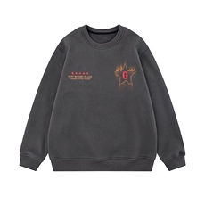 白底新款秋季时尚百搭宽松字母印花潮流卫衣W1050P30控48，男装卫衣，电商A247-1