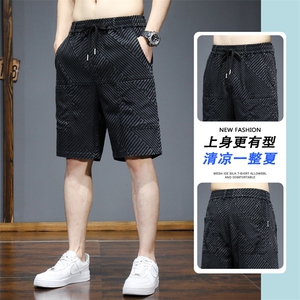 2024夏季男士休闲短裤青少年弹力运动百搭五分裤DK623-p39主推图片