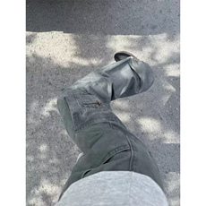 重工工装牛仔裤男美式复古高街阔腿裤春秋款水洗宽松直筒裤NG003，男装牛仔裤，星座1116A（原606A-3）