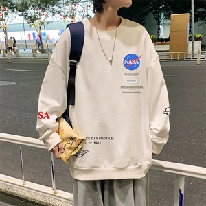 S6243-P28  NASA秋季圆领卫衣男大码韩版宽松长袖外套图片