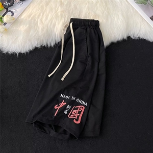 男春夏新款青少年时尚刺绣休闲裤 P22图片
