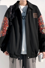 春秋季绣花外套男女同款新款美式夹克XZ102B-1-JK2522P75，男装夹克，星座102B-1