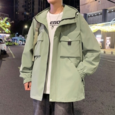 休闲拉链夹克情侣冲锋衣防风衣连帽外套JK451p75，男装夹克，电商D315