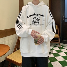 美式三杠条纹复连帽卫衣秋冬男女宽松长袖SWY2476-P55控8850棉，男装卫衣，电商B370