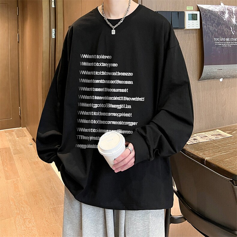抖音得物供货量大从优可提供视频美式长袖T恤CT815特P25,男装T恤,电商A486-1