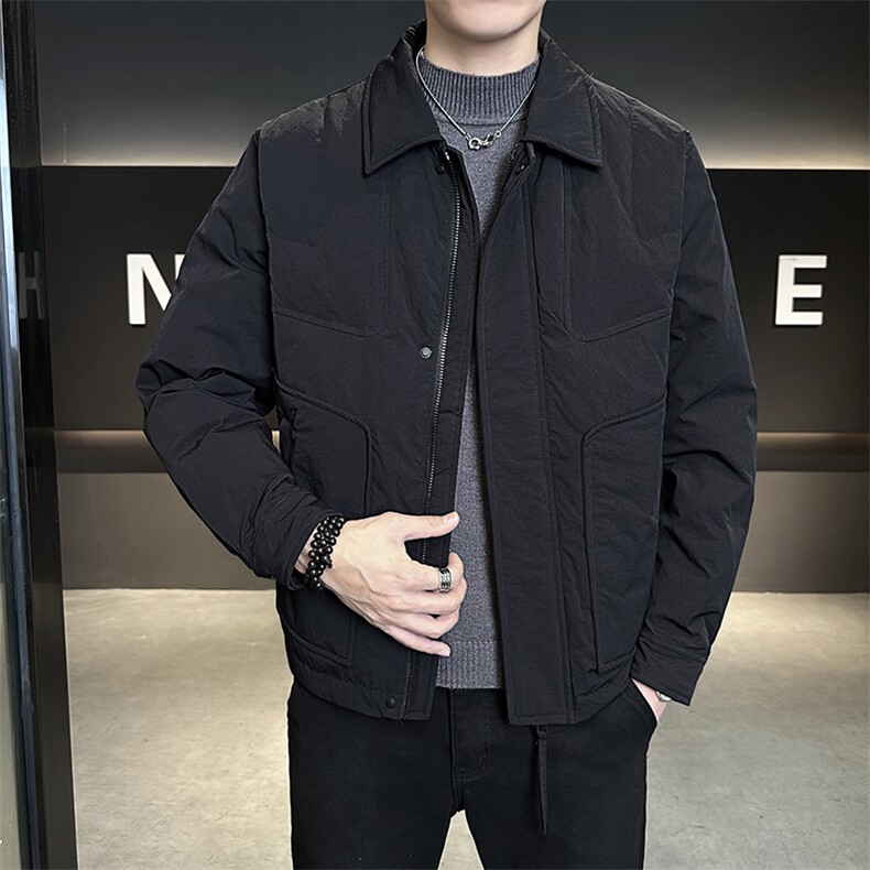 新标902025新款男士白鸭绒翻领简约休闲百搭羽绒服5979-P275,男装羽绒服,电商A413