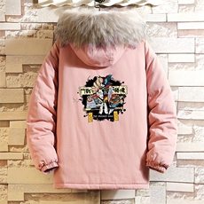 MM48016-P130冬季大毛领衣男士大码加厚袄男服砖墙挂拍，男装棉衣，电商A040A