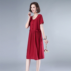 2021夏款新款大码女装裙261款51%(含)，女装连衣裙，秋牧寒烟