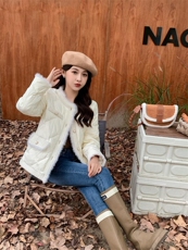 现货2022年秋冬补单款羽绒小香风外套，其它，艾佳美