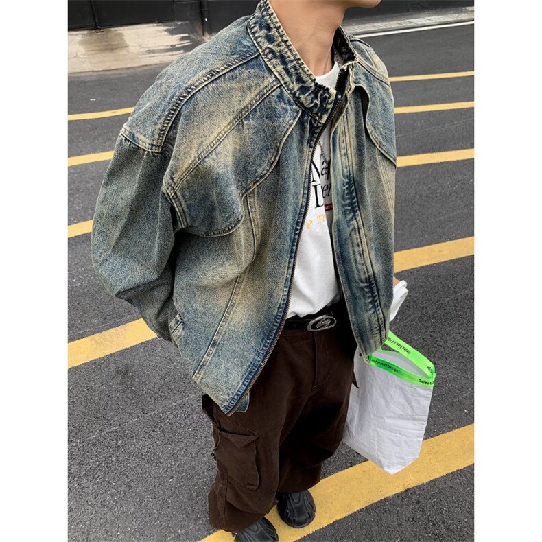 秋季新款美式复古夹克水洗外套J3506P85,男装夹克,星座1116-2