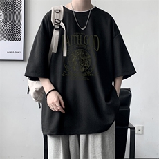 华夫格t恤男短袖男大码五分袖大皂风HT73388-P22，男装T恤，电商A040