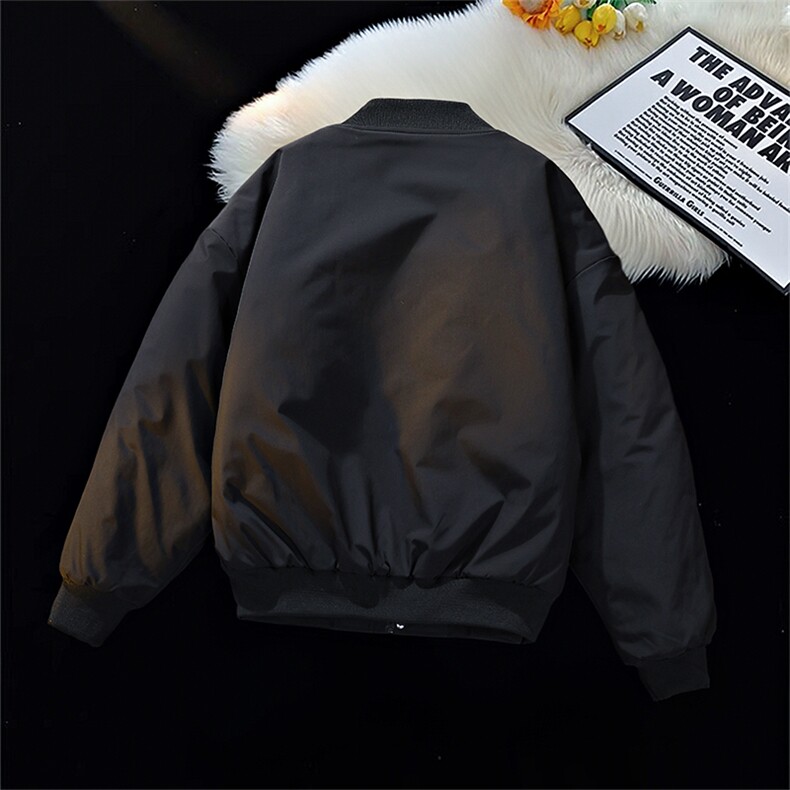 冬季clean纯色棒球服领棉服加厚短款棉衣HZ8815-特P68不议价,男装棉衣,星座610B-1