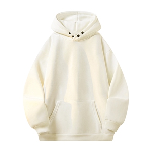 抖音得物高品质 美式高街重磅曼巴棉古铜两粒扣连帽卫衣外套XS066,女装短外套,电商A486-1